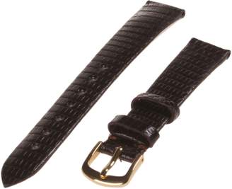 Republic Women's Genuine Java Lizard Leather Watch 13mm Regular Length, Brown