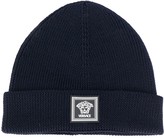Thumbnail for your product : Versace Ribbed Knit Wool Beanie