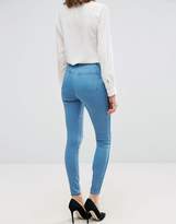 Thumbnail for your product : ASOS 'sculpt Me' Premium Jeans In Dee Mid Blue Wash With Shadow Side Panel