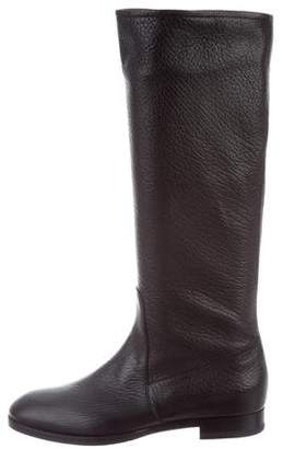 Santoni Leather Knee-High Boots w/ Tags