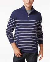 Thumbnail for your product : Club Room Men's Striped Quarter Zip Fleece, Only At Macy's