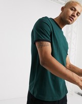 Thumbnail for your product : ASOS DESIGN organic t-shirt with ringer in green
