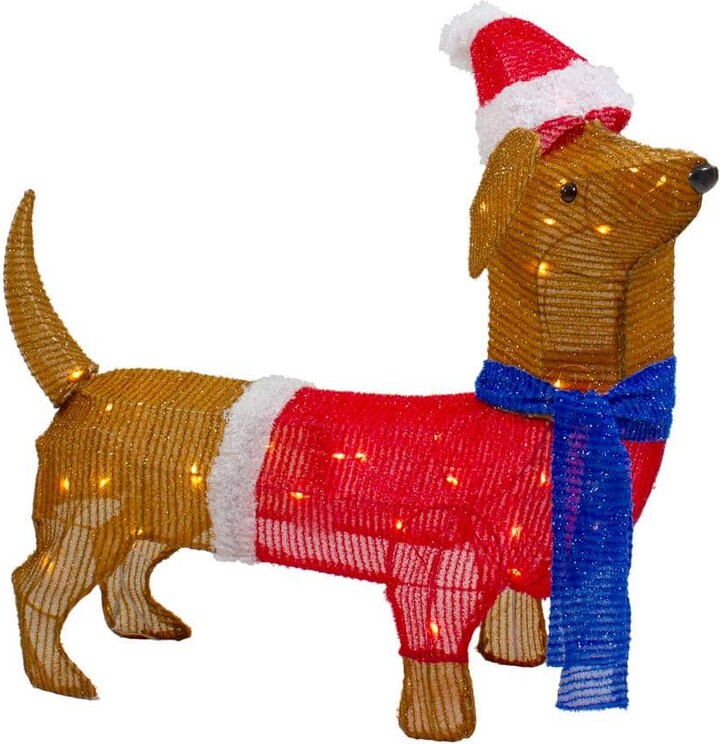 Northlight 26 in. LED Lighted Dachshund Dog Outdoor Christmas Decoration