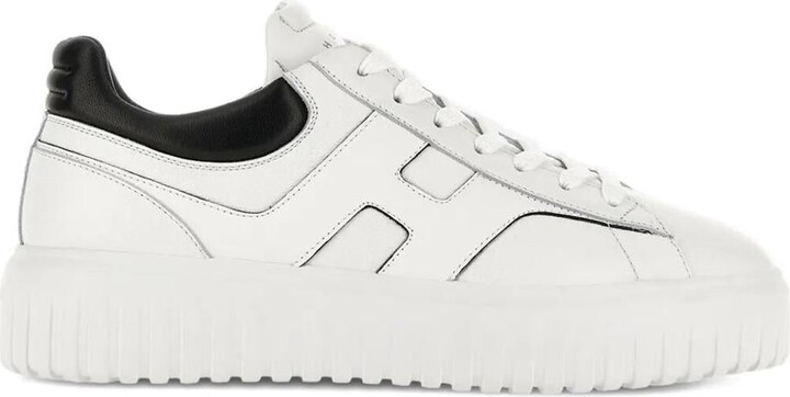 Hogan H-Stripes Leather Sneakers Shoes