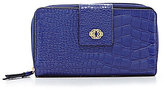 Thumbnail for your product : Kate Landry Lux Croco-Embossed Tab Zip Wallet