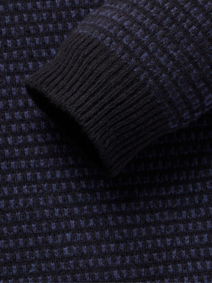 Incotex Birdseye Virgin Wool-Jacquard Sweater