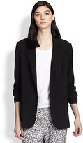 Thumbnail for your product : Elizabeth and James Jamie Ruched-Sleeve Boyfriend Blazer