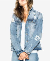 Thumbnail for your product : Silver Jeans Co. Sinclair Cotton Ripped Denim Jacket