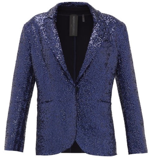 navy sequin jacket