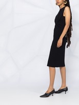 Thumbnail for your product : Stella McCartney Fitted Black Dress With Twist Knot Detail