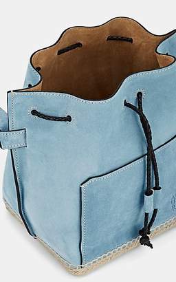 Altuzarra Women's Espadrille Suede Bucket Bag - Lt. Blue