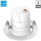 Thumbnail for your product : Eco Smart EcoSmart 65-Watt Equivalent Daylight 4 in. White Integrated LED Recessed Trim (3-Pack)