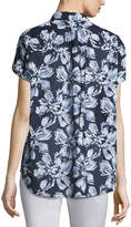 Thumbnail for your product : Lafayette 148 New York Irina Short-Sleeve Floral-Print Blouse, Multi
