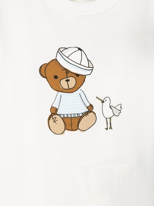 Fendi Kids sailor bear print T-shirt