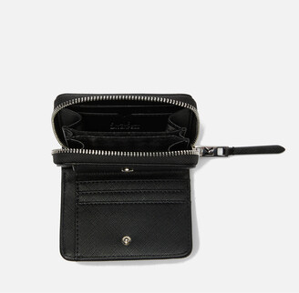 Karl Lagerfeld Paris Women's K/Ikonik Sm Folded Zip Wallet - Black