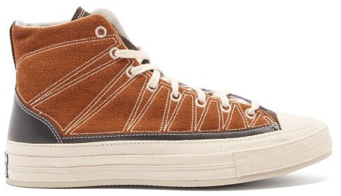 brown converse leather