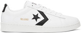 Thumbnail for your product : Converse White Leather Pro Ox Sneakers