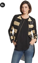 Thumbnail for your product : Chico's Bold Stripe Zipper Jacket
