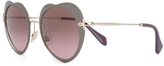 Thumbnail for your product : Miu Miu Eyewear Noir heart sunglasses