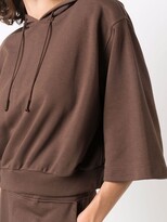 Thumbnail for your product : FEDERICA TOSI Crop-Sleeve Hoodie