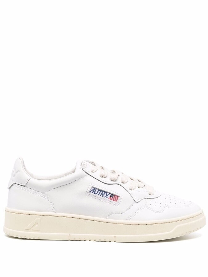 AUTRY Logo-Embroidered Low-Top Sneakers - ShopStyle