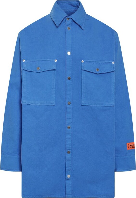 Heron Preston Logo Patch Button-Up Shirt