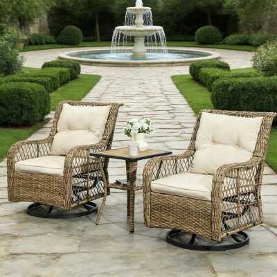 August Grove Wicker Furniture Set