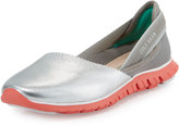 Thumbnail for your product : Cole Haan ZeroGrandTM Leather/Fabric Slip-On Sneaker, Argento