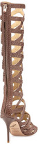 Thumbnail for your product : Brian Atwood Ethanna Snakeskin Cage Boot