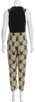 Thumbnail for your product : Yigal Azrouel Cropped Printed Jumpsuit