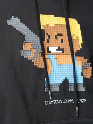 Mostly Heard Rarely Seen 8-Bit Downtown Johnny Blaze pixelated hoodie