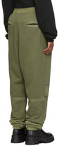 Thumbnail for your product : Ambush Green Bleach Patchwork Lounge Pants