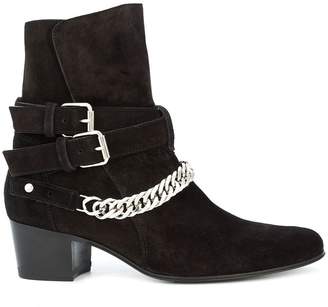 Amiri chain embellished ankle boots