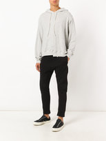 Thumbnail for your product : R 13 deconstructed hoodie - men - Cotton - XL