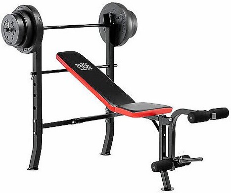 Marcy Pro Standard Weight Bench w/ 100 lb Weigh t Set