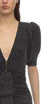 Thumbnail for your product : For Love & Lemons Margaux Glittered Knit Mini Dress