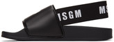 Thumbnail for your product : MSGM Black Slingback Slides