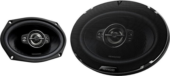 Kenwood RS Series KFC-6998RS 6 x 9 Inch 720 Watt Max Power 5 Way Full Range Speakers Black, 2 Pack