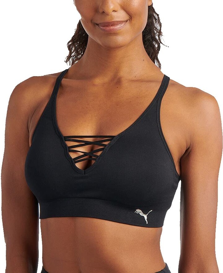 Puma Women's Black Sports Bras & Underwear on Sale | ShopStyle