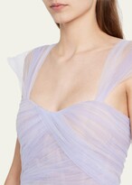 Thumbnail for your product : J. Mendel Ombre Crisscross Pleated Bustier Ball Gown