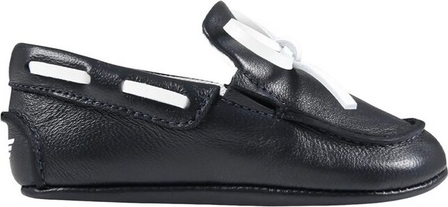 Emporio Armani Kids Bow-Embellished Slip-On Crib Shoes