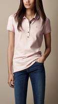 Thumbnail for your product : Burberry Check Placket Polo Shirt