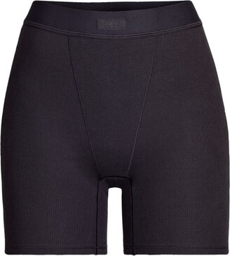 SKIMS Cotton-Blend Ribbed Boxer Shorts - ShopStyle Lingerie