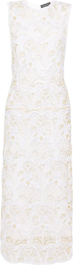 Fabiana Filippi x Benni Bosetto Fabula-macramé midi dress
