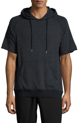 Shades of Grey by Micah Cohen Short Sleeve Hooded Sweatshirt