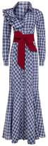 Thumbnail for your product : Johanna Ortiz Plaid Button Front Maxi Dress