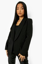 Thumbnail for your product : boohoo Petite Shawl Collar Shoulder Pad Blazer