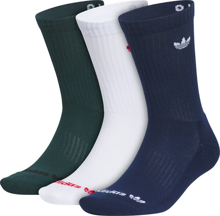 adidas Assorted 3-Pack Trefoil Performance Crew Socks