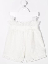 Thumbnail for your product : Philosophy di Lorenzo Serafini Kids Embroidered Tie-Waist Shorts