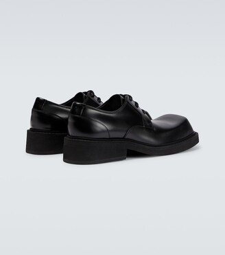 Balenciaga Inspector leather Derby shoes - ShopStyle